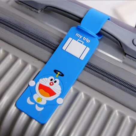 5 Piece Travel Accessories Suitcase Rubber Travel Luggage Tags Label Straps Suitcase Name Id Address Silica Gel Waterproof 2017