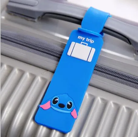 5 Piece Travel Accessories Suitcase Rubber Travel Luggage Tags Label Straps Suitcase Name Id Address Silica Gel Waterproof 2017