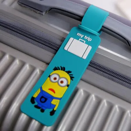 5 Piece Travel Accessories Suitcase Rubber Travel Luggage Tags Label Straps Suitcase Name Id Address Silica Gel Waterproof 2017
