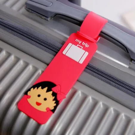 5 Piece Travel Accessories Suitcase Rubber Travel Luggage Tags Label Straps Suitcase Name Id Address Silica Gel Waterproof 2017