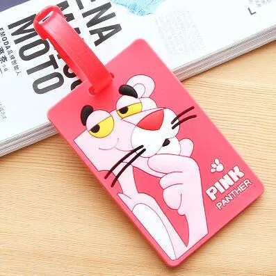 Carton Luggage Tag Car Stitch Travel Accessories Silica Gel Suitcase ID Address Holder Baggage Boarding Tags Portable Label