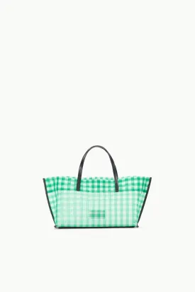 CHRISTOS MINI MESH TOTE | JADE GINGHAM