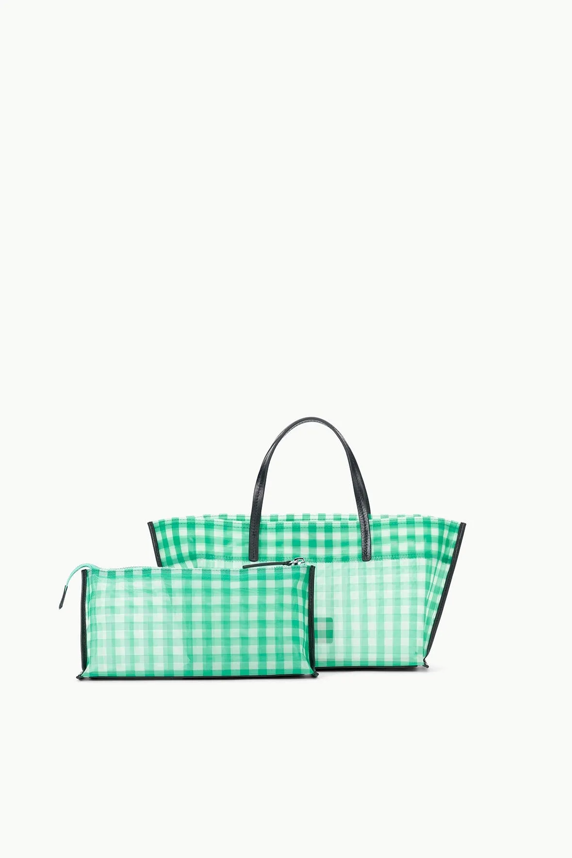 CHRISTOS MINI MESH TOTE | JADE GINGHAM