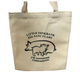 Fundraising Tote Bag - Little OinkBank Pig Sanctuary