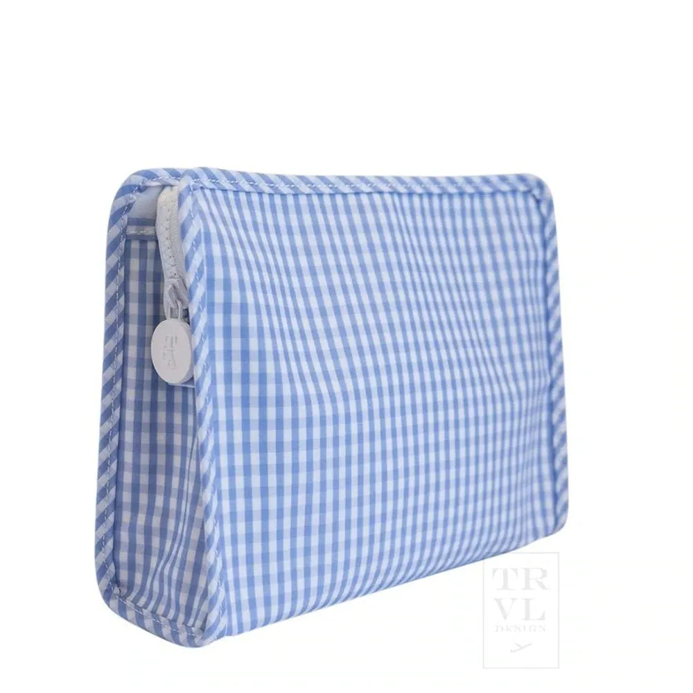 Gingham Small Cosmetic Bag