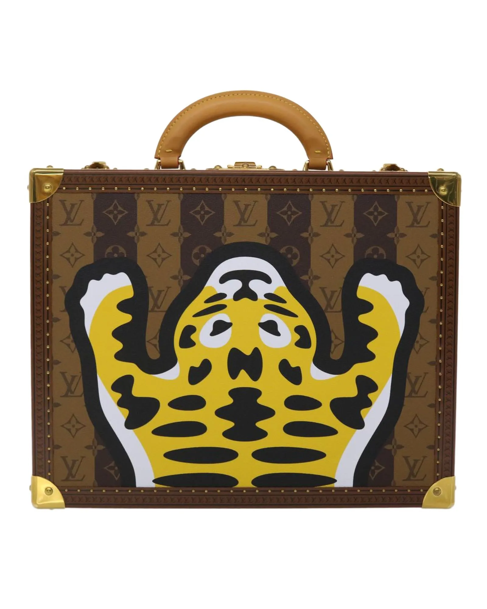 Monogram Trunk with Stripes and Accessories