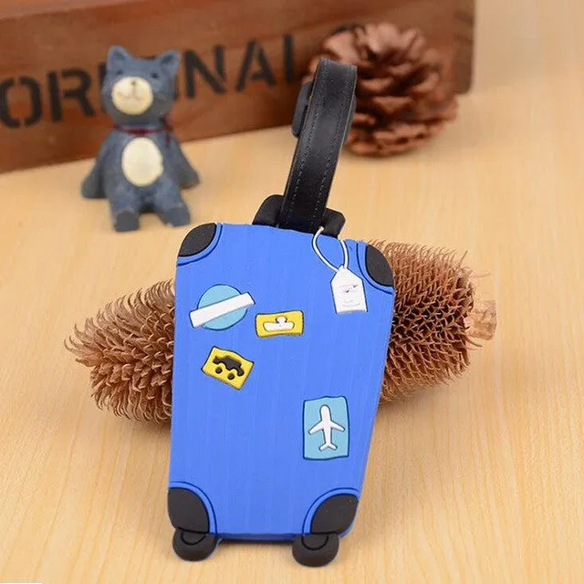 New Creative Cute Luggage Tag Travel Accessories Silica Gel Suitcase ID Address Holder Baggage Boarding Tags Portable Label