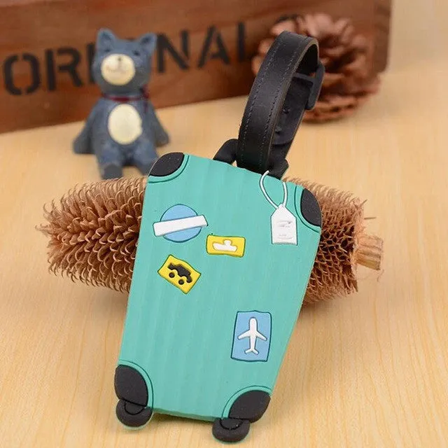New Creative Cute Luggage Tag Travel Accessories Silica Gel Suitcase ID Address Holder Baggage Boarding Tags Portable Label