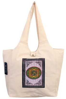 Om Mandala Printed Tote Bag Om Mandala Printed Tote Bag