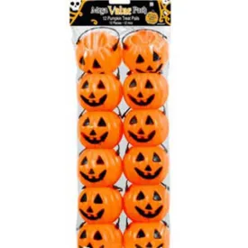 Pumpkin Treat Pails Plastic 12pk
