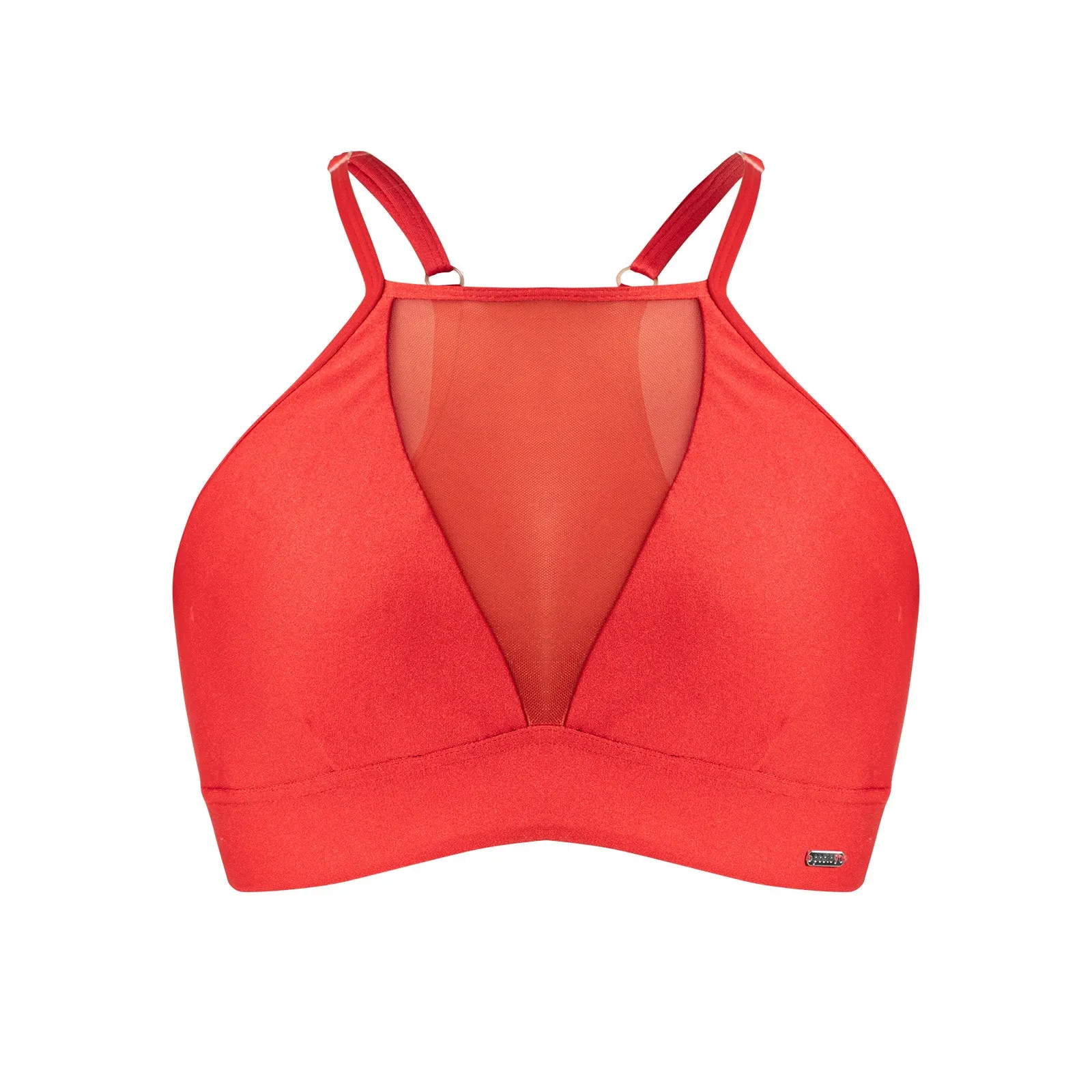 Red Pole Shorts and Bra Matching Set For Sale