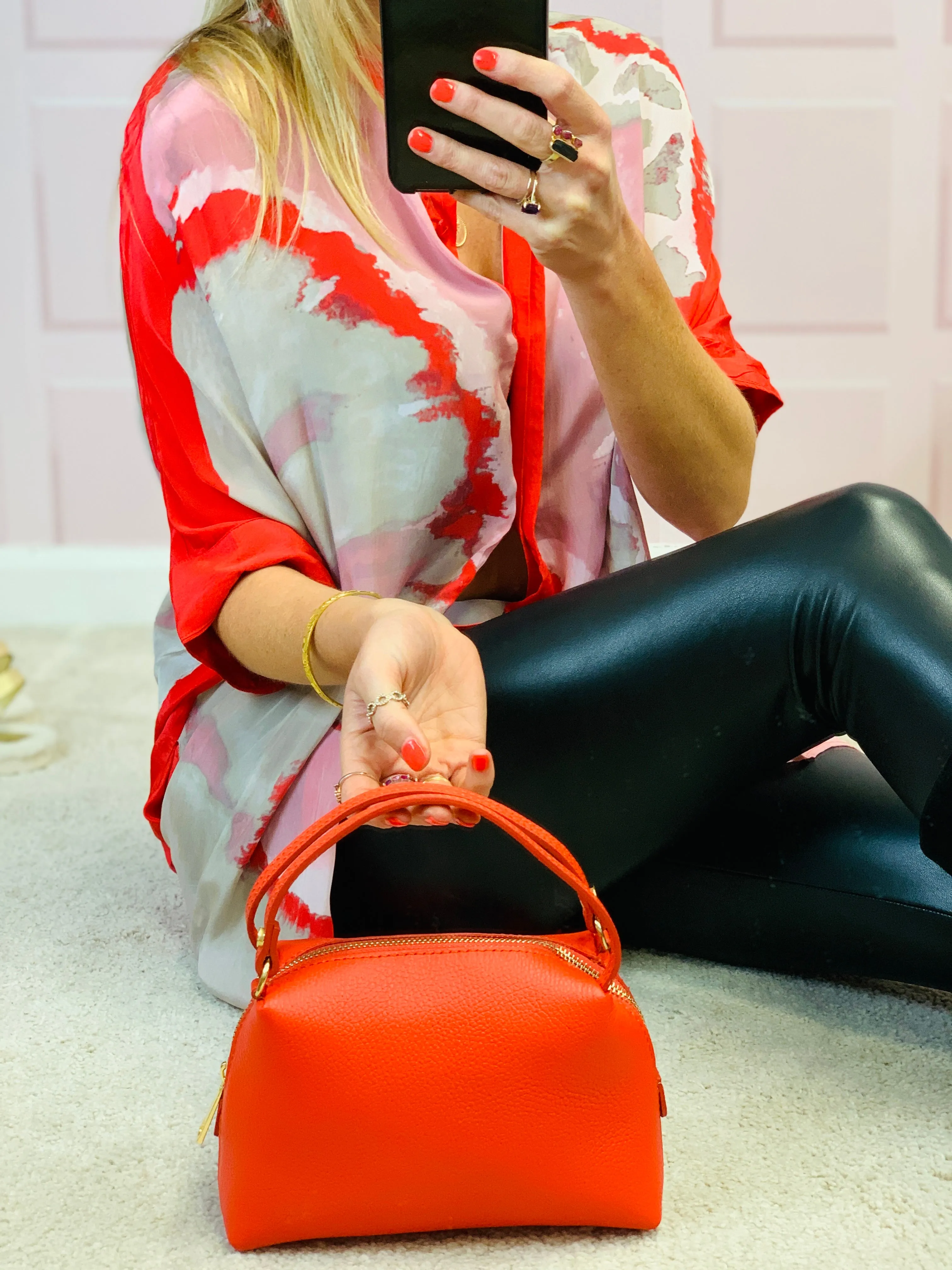 The Firenze Mini Crossbody Red