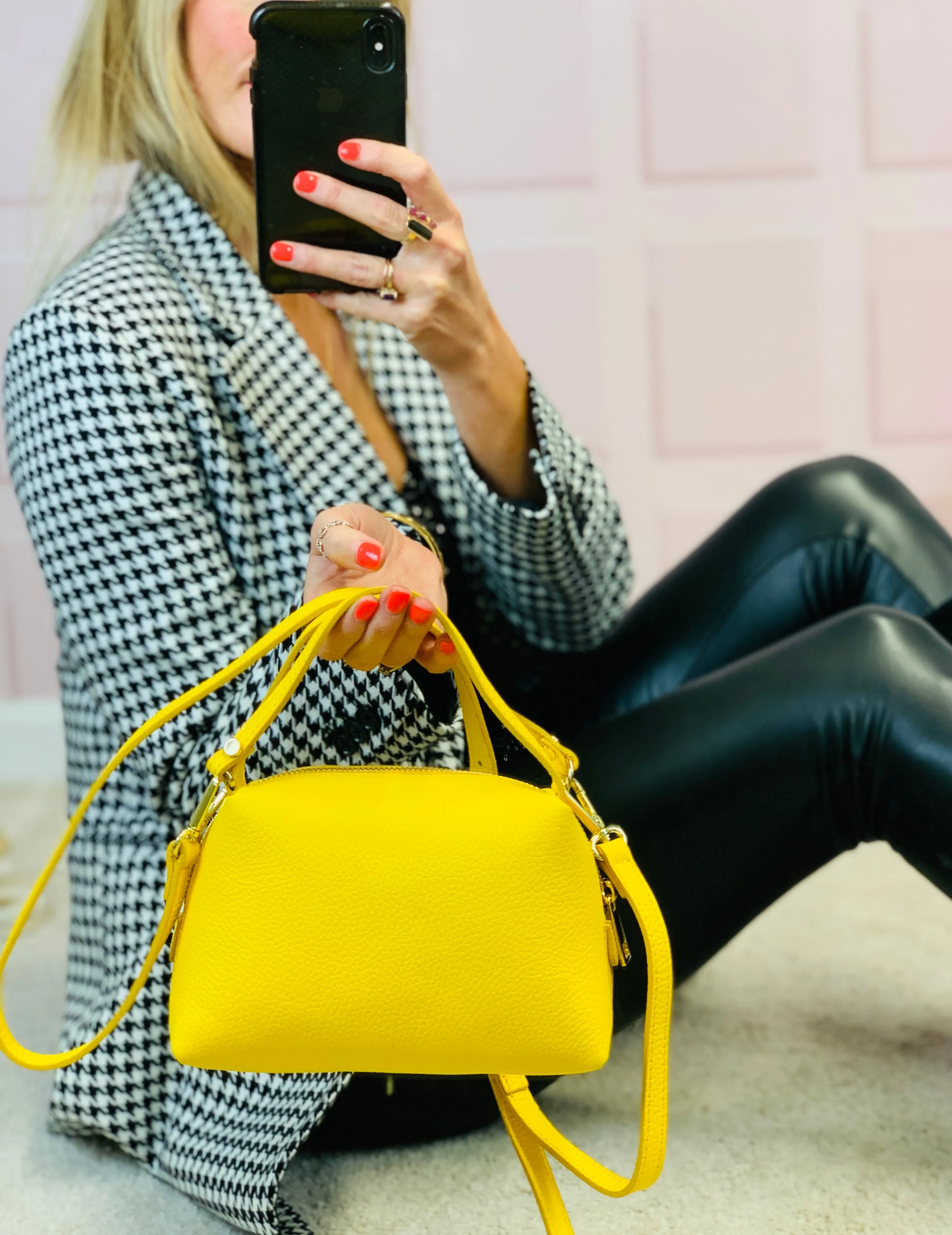 The Firenze Mini Crossbody Yellow