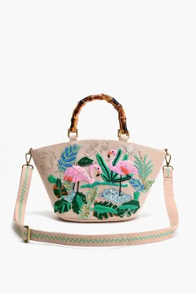 Tropical Pink Flamingo Mini Tote