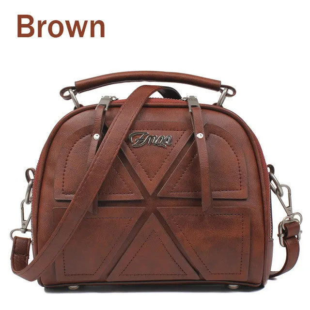 ZMQN Women Messenger Bags Famous Brand 2017 Vintage Retro Women Crossbody Bag Small PU Leather Handbags For Women Splicing A523